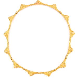 Björn Weckström / Lapponia , Vintage Gold Necklace “ Kaarisilta “ , Finland 1971