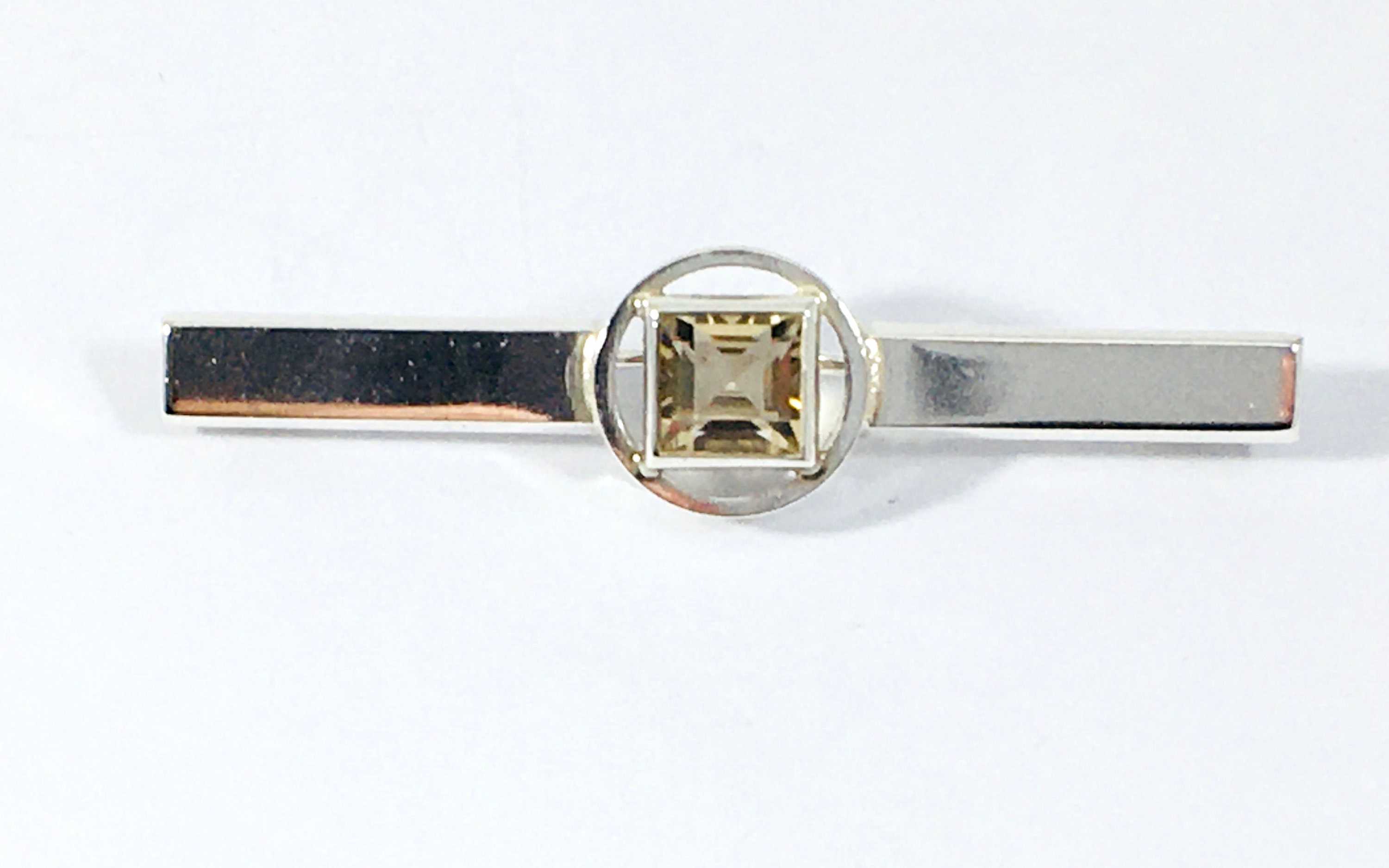 Collier Créateur Finlandais Kaunis Koru En Or 14k Avec Spectrolite & Diamant - Comme Neuf