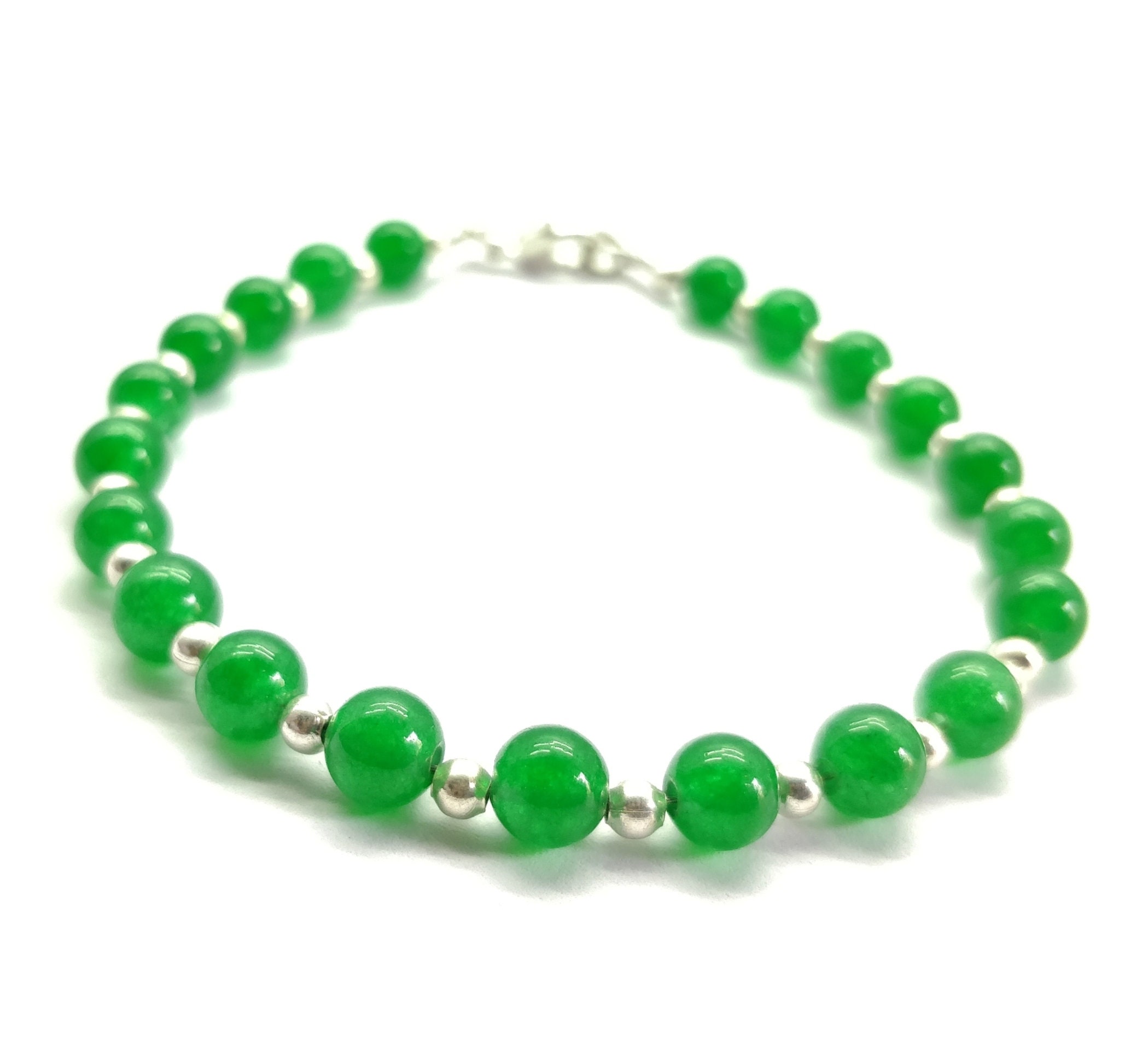 Green Onyx BraceletStacking Bracelet Gemstone Jewelry 6mm Etsy