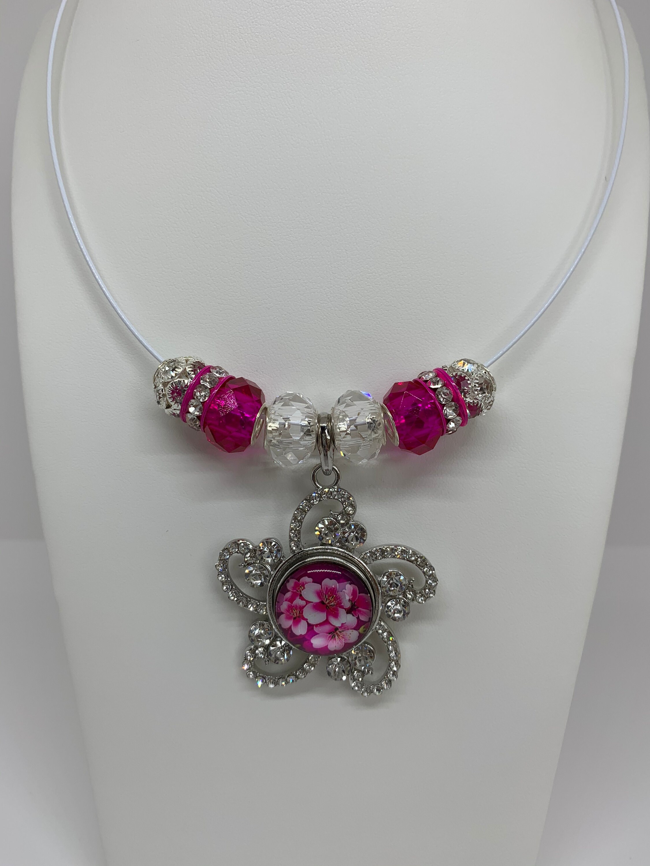 Fuchsia Necklace Etsy