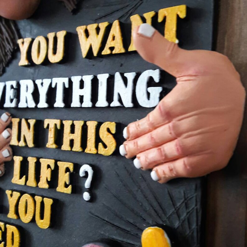 3d Sculpture Decor Wooden Wall Art Resin Sculpture Funny Etsy