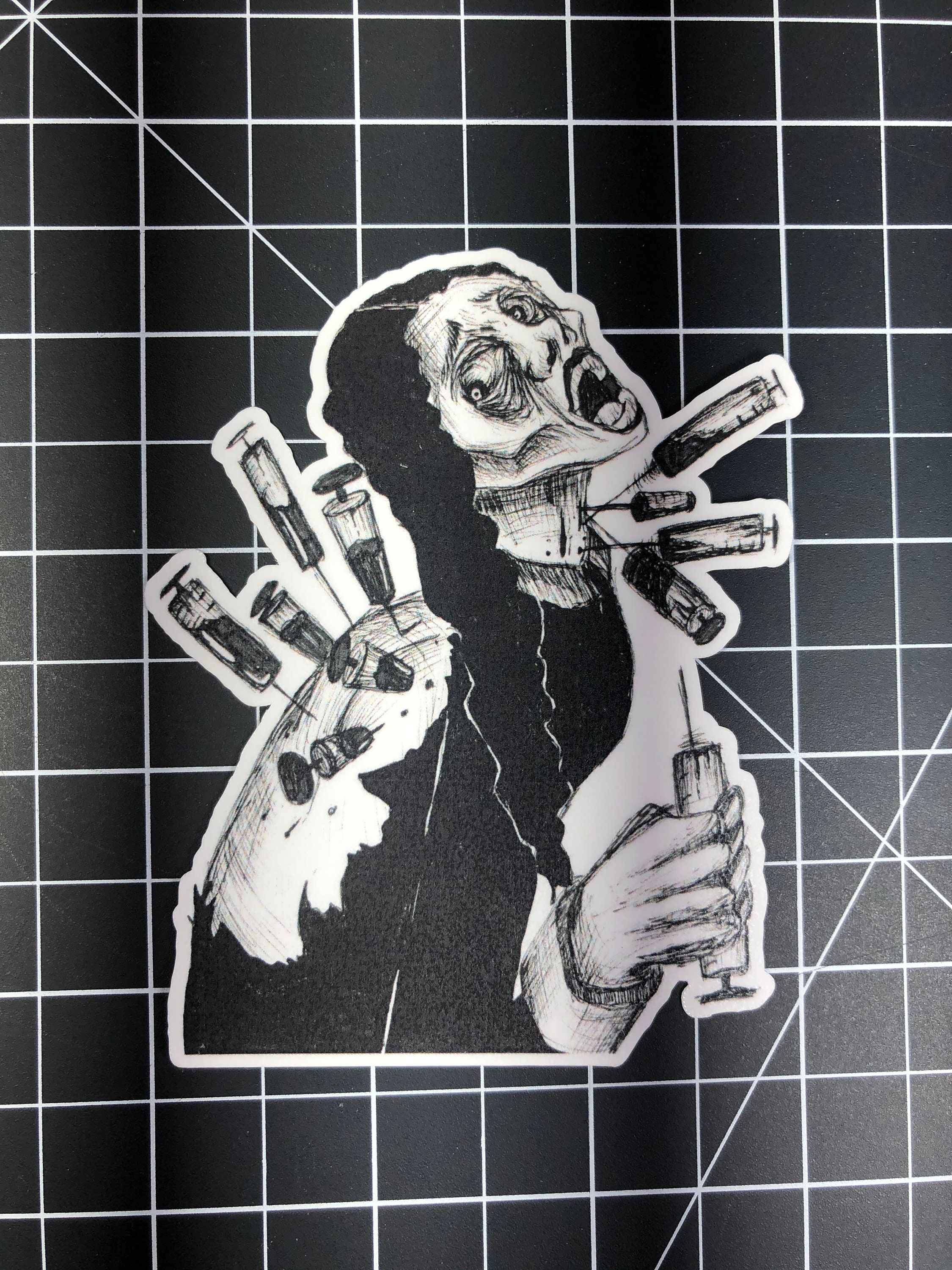 Trypanophobia Sticker fear of Needles phobia sticker Etsy