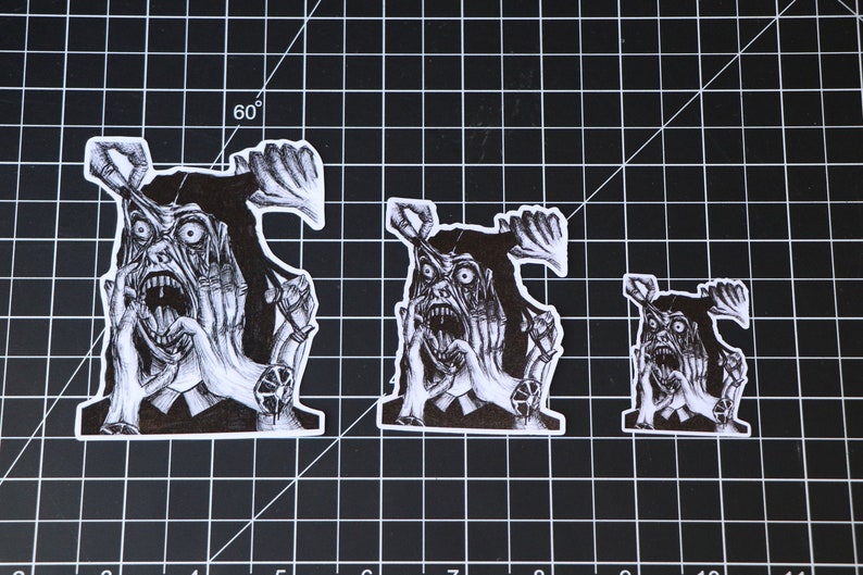 Haphephobia Sticker Fear of Touch Phobia Art Scary Gore Etsy