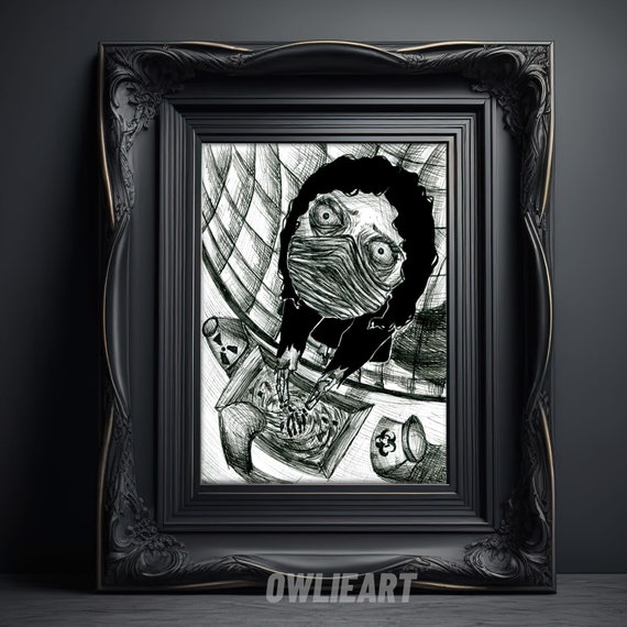 Fear of Germs Art Print: Mysophobia Gothic Home Decor - Etsy