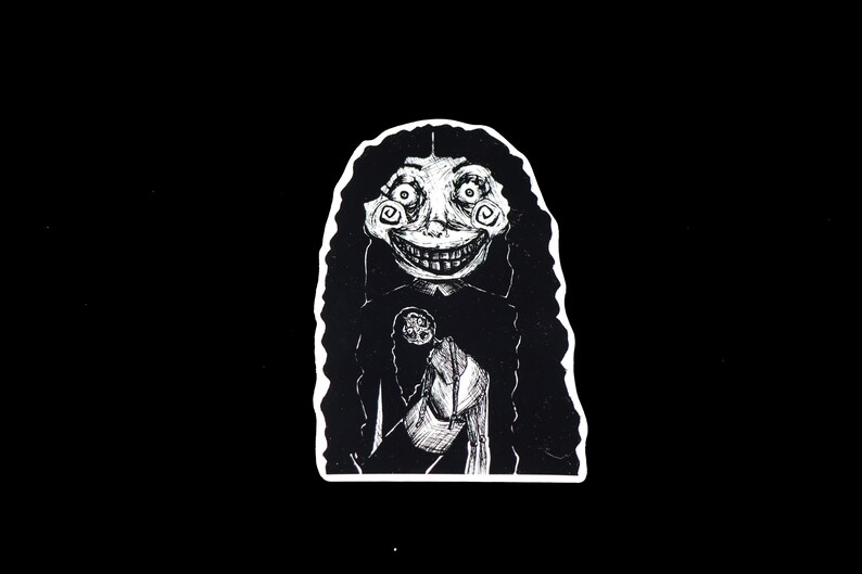 Pediophobia Sticker Fear of Dolls Phobia Art Scary Gore Etsy