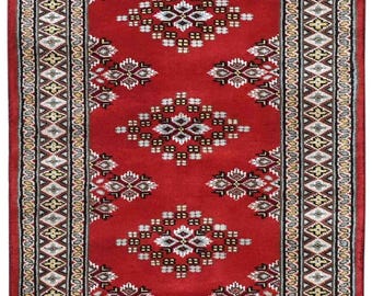 Area Rug 6' x 2'  Royal Bokhara Wool Carpet Soft Handknotted Runner Rugs Free USA Shipping Hallway Rugs Stair Carpets Housewarming Gift