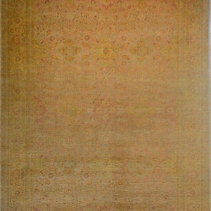 Area Rug 16&#39;10&quot; x 12&#39;2&quot; Feet Hispahan Silk Handknotted Carpet Extra Large Rug Housewarming Gift For Her Home Decor Gift For Wife Anniversary