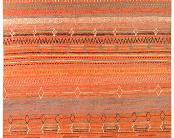 Moroccan Style Wool Carpet Beni Ouarain Azilal Rug 8' x 5' Feet Boho Gift Home Decor Gift For Her Berber Rugs Carpets Handmade Free Shipping