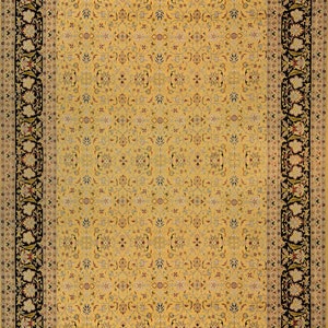 Millefleurs - Quarter Moon Silk Carpet | 18&#39;7&quot; x 10&#39; | Home Decor | Silk & Wool Area Rug