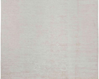 Large Area Rug 12' x 9' Exquisite Authentic Handknotted Wool Carpet Silk Highlights Housewarming Gift For Her Free Shipping USA & Canada