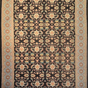 Area Rug 14&#39;4&quot; x 10&#39;5&quot; Feet Large Bokhara Carpet Fine Handknotted Wool Rug Housewarming Gift For Her Home Decor Gift Wife Anniversary Mom