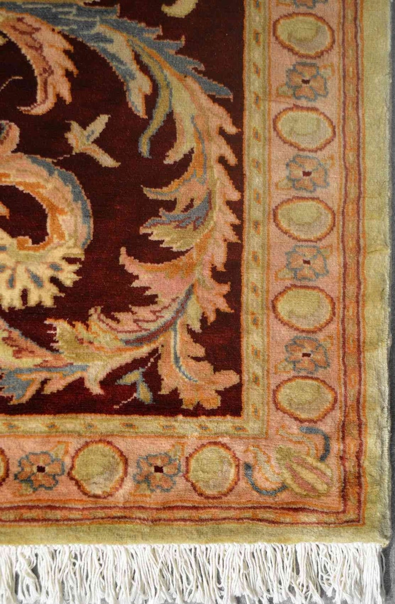 9x6 Rugs Fine Aubusson Rug 9x6 Feet Genuine Hand-knotted Carpet French Style ...