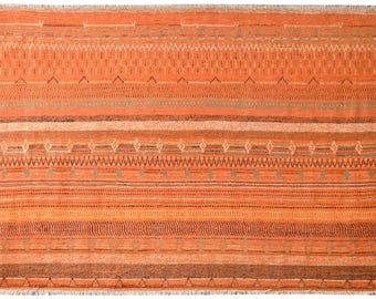 Moroccan Style Wool Carpet Beni Ouarain Azilal Rug 6' x 8' Feet Boho Gift Home Decor Gift For Her Berber Rugs Carpets Handmade Free Shipping