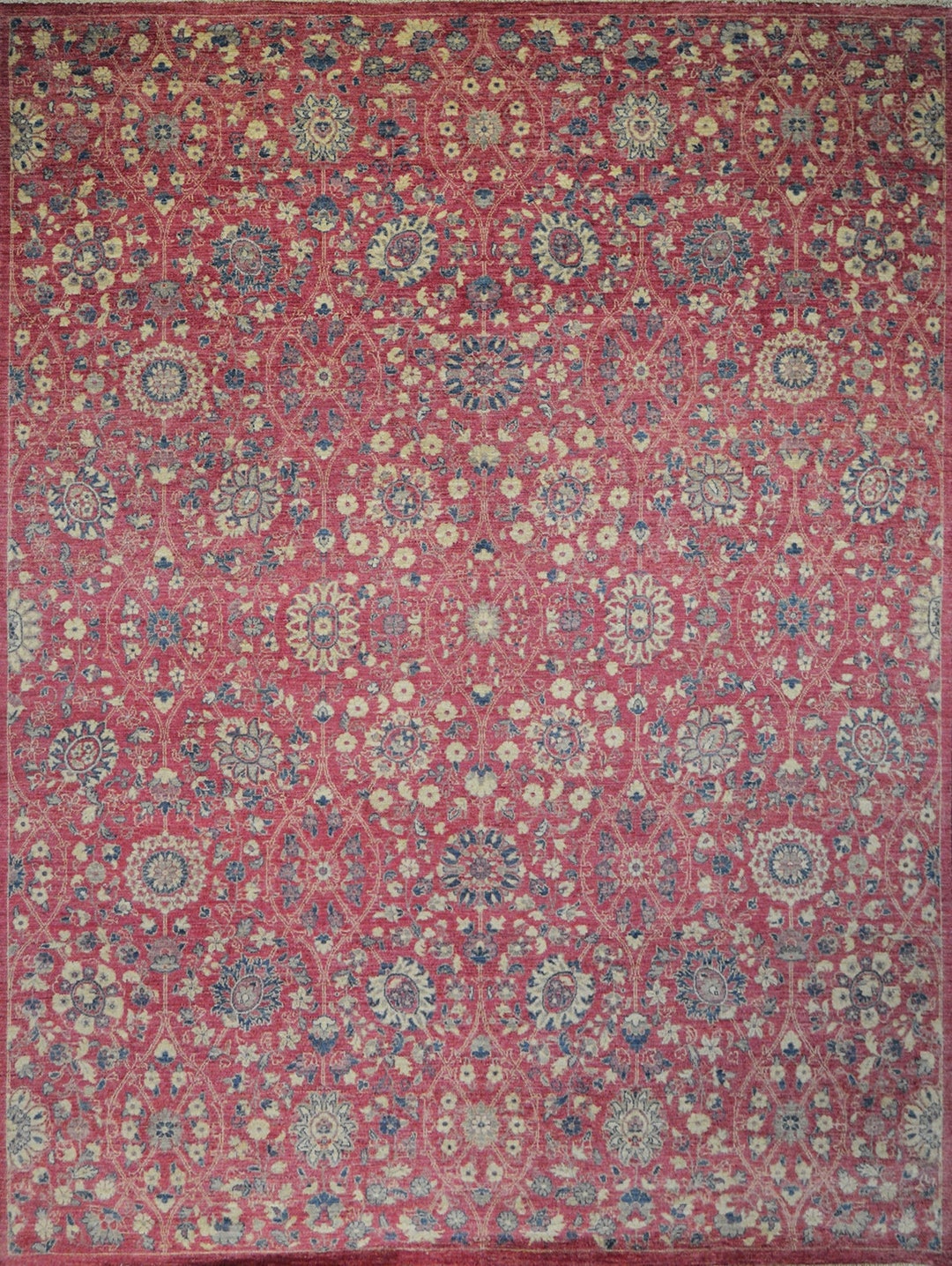 Kabul Rug Kabul Lotus Carpet 12'1 X 9'1 Genuine Hand-knotted New Pink Area Rug - Etsy