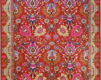 10x8 Primavera Wool Rug: Hand-Knotted Ziegler Design