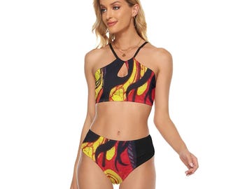 On firekwon Women's Cami Keyhole One-piece Swimsuit