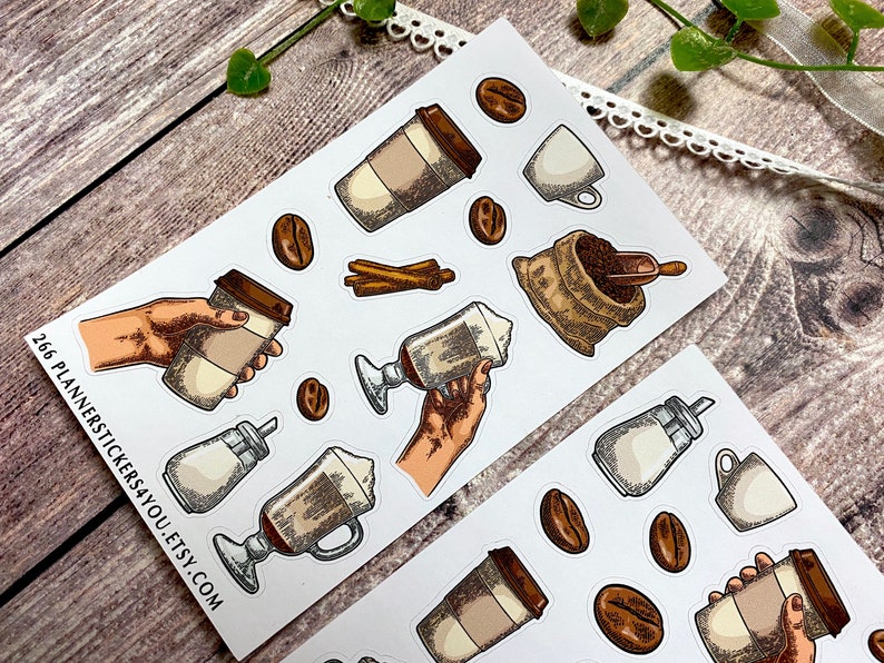 Kaffee-Thema-Sticker Viintage Barista Kaffeepause | Etsy