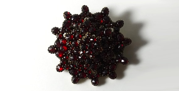 Special Price Now - Antique Bohemian Garnet Star … - image 1
