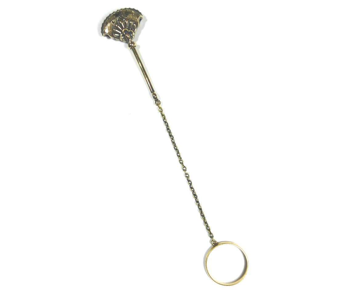 Sale Handkerchief Holder/clip With Finger Ring and Chain Etsy