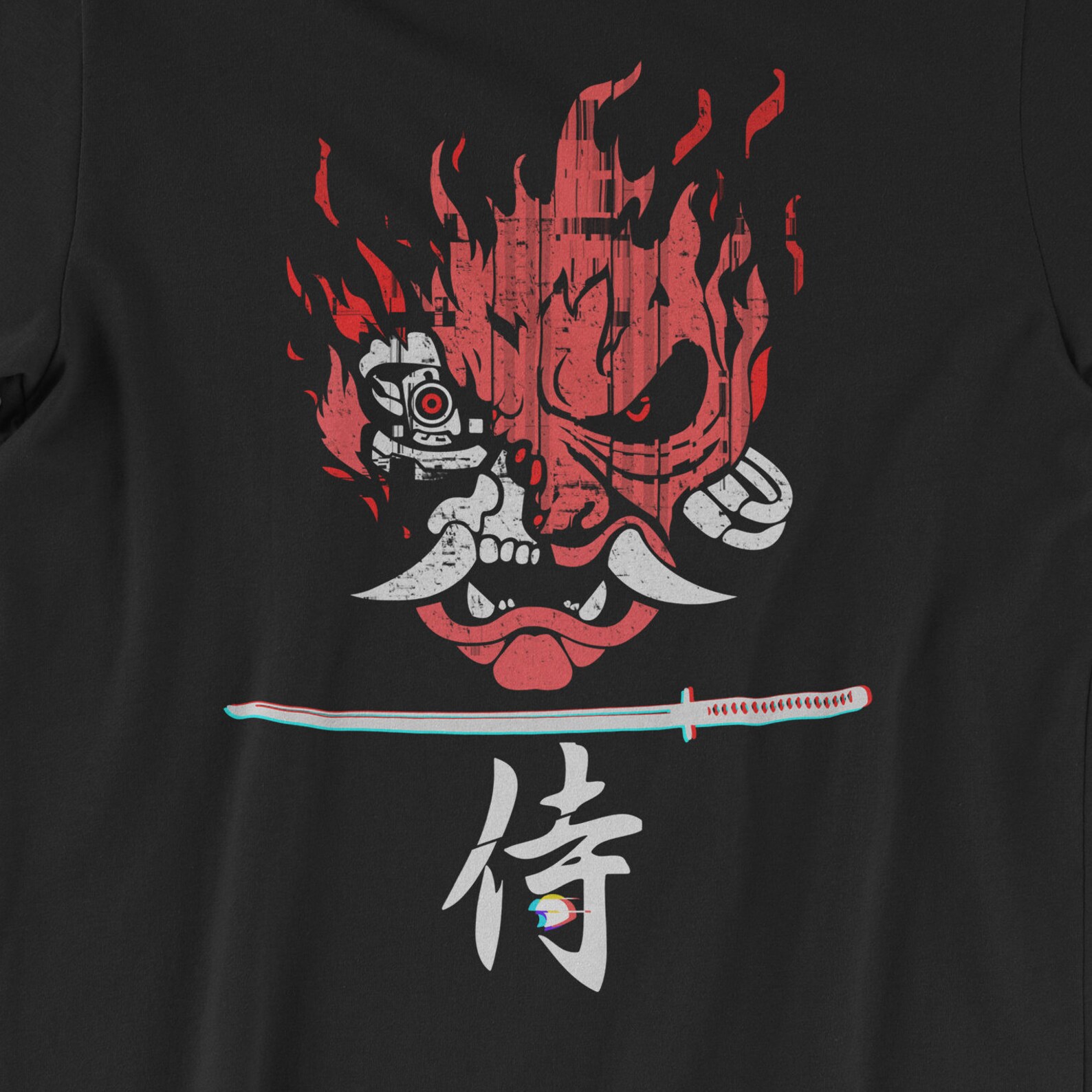 Cyberpunk samurai t shirt фото 100