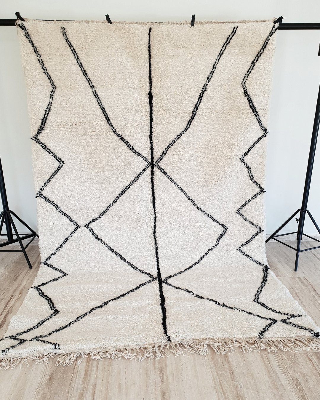 Vintage Rug Hooked Pattern Wool - Handmade Hooking Primitive Pattern