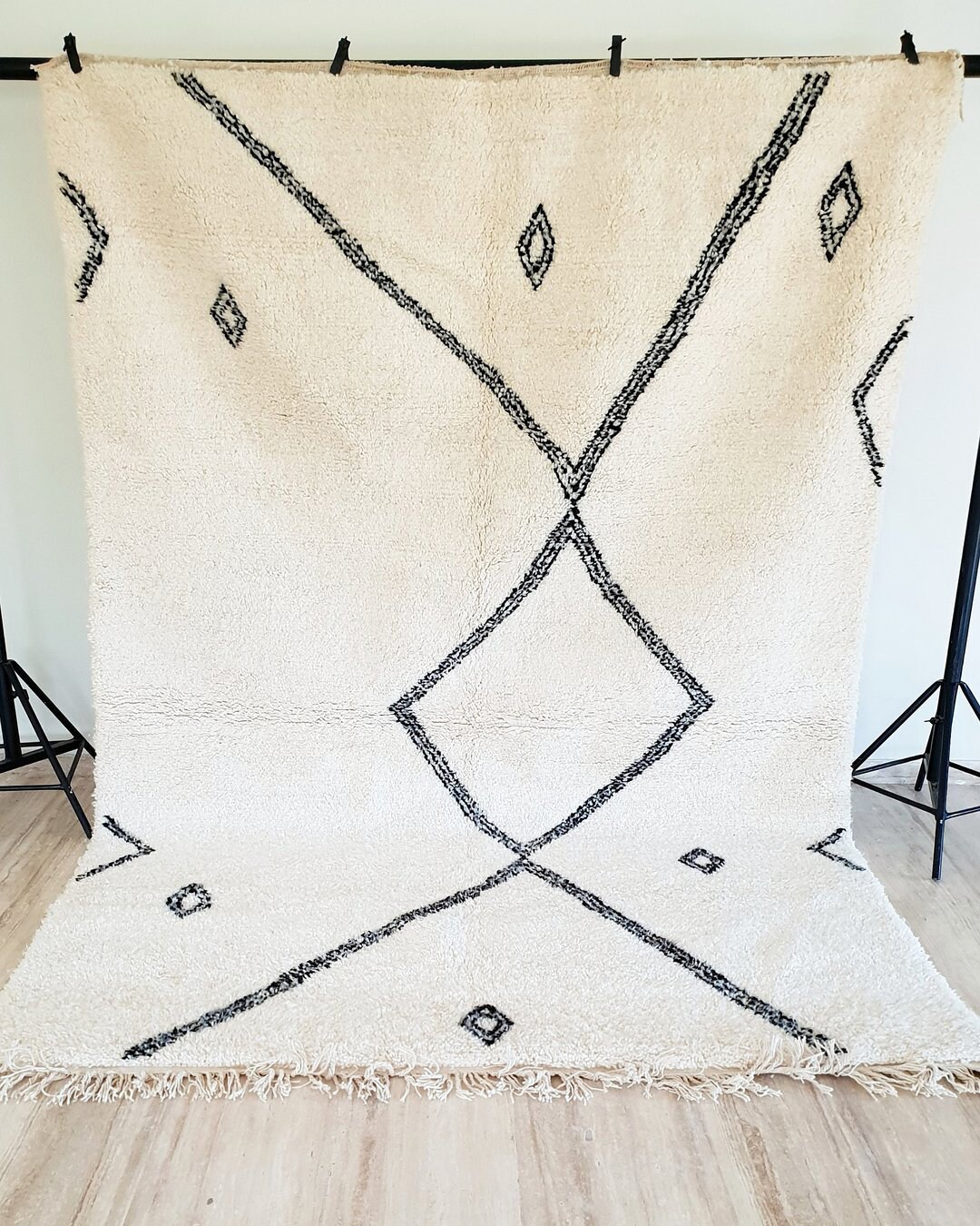 Vintage Moroccan Rug Carpet - Beni Ourain Handmade Rug