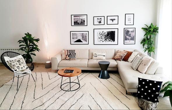 Beni Ourain Carpet Handmade Rug - Vintage Moroccan Moroccan