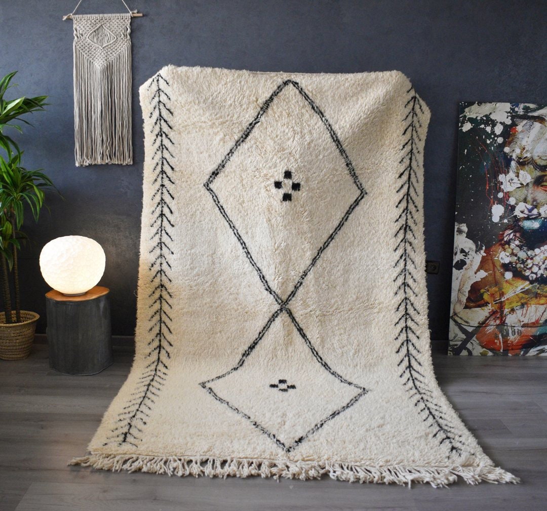 Vintage Rug Hooking Pattern Wool - Handmade Primitive Rugs Pattern