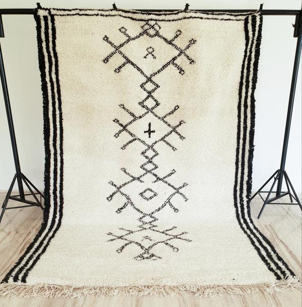 Vintage Rug Hooked Pattern Wool - Primitive Pattern