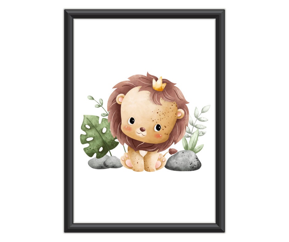 Safari Themed Printables for Nursery Set of Three - Etsy