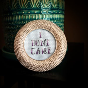 Morally Untidy Cross Stitch