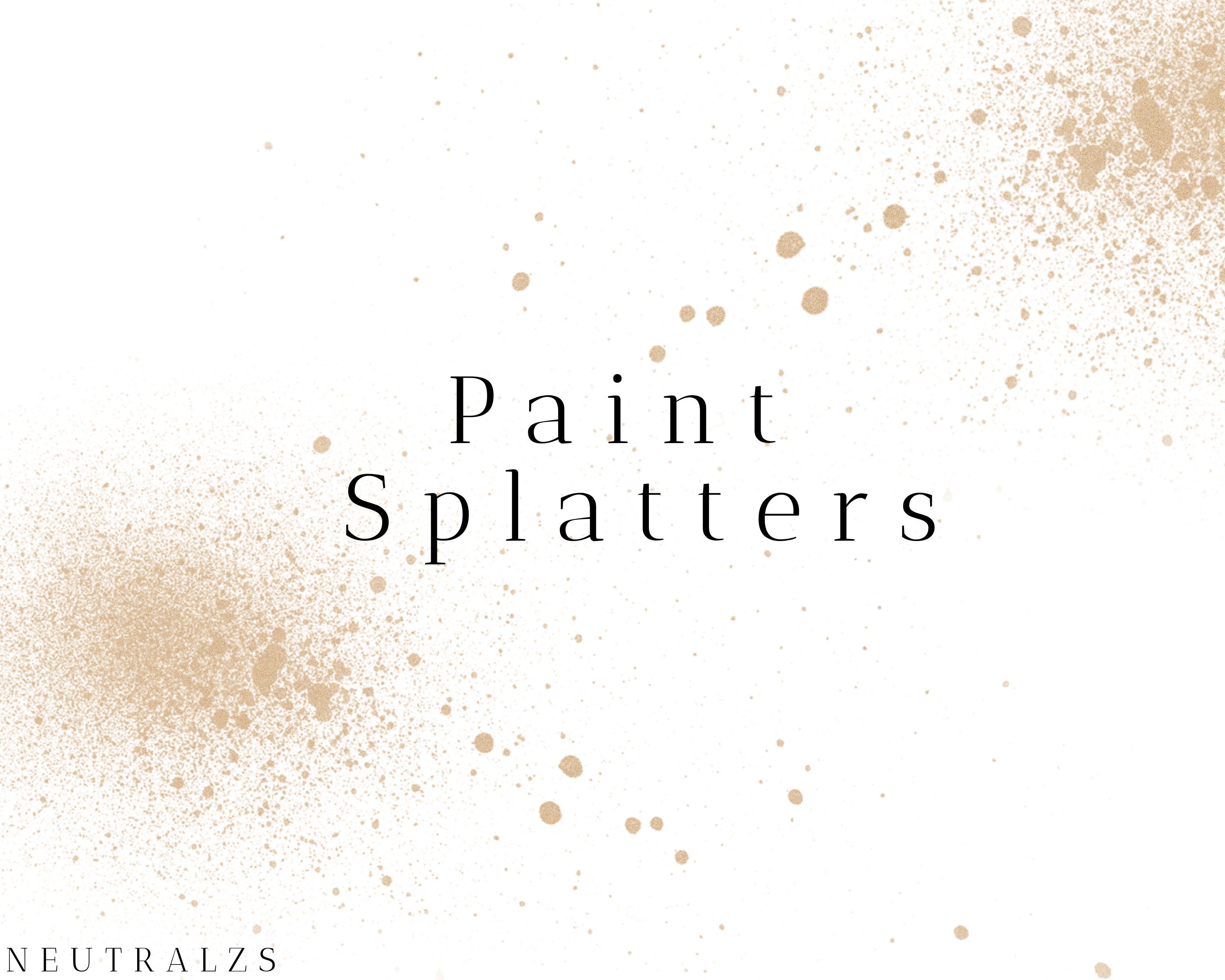 Yellow Paint Splash PNG Clipart Splatter Overlays Yellow Ink - Etsy