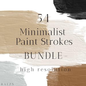 Brown Brush Strokes PNG Bundle, Neutral Brush Strokes, Beige Brush Stroke Clipart, Abstract Brush Strokes, Instant Download commercial use