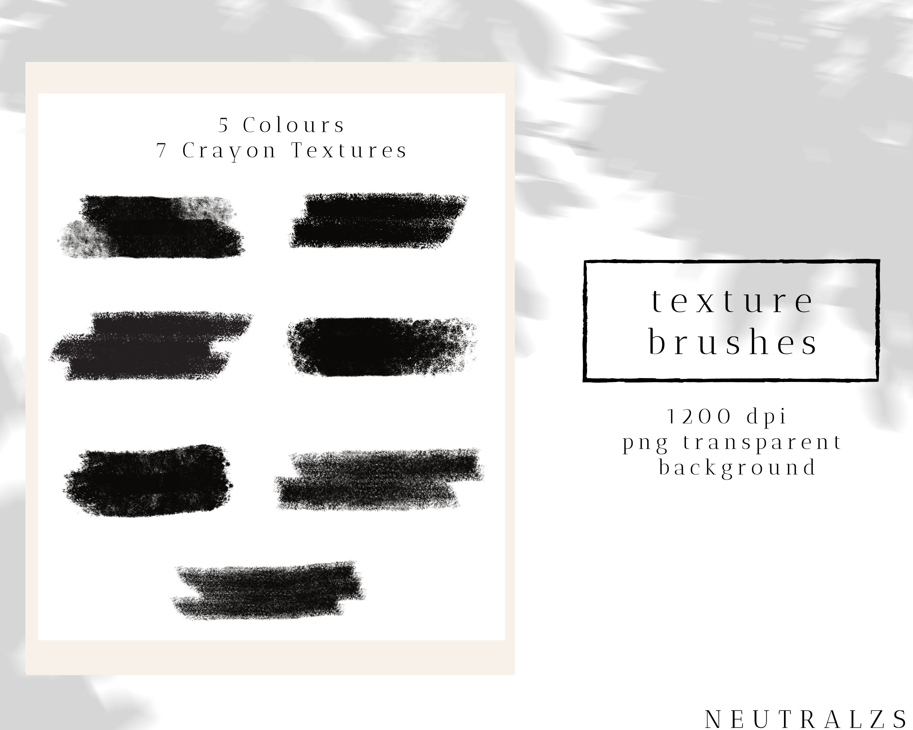 Crayon Brushes Canva Elements Dry Brush Strokes Crayon Etsy