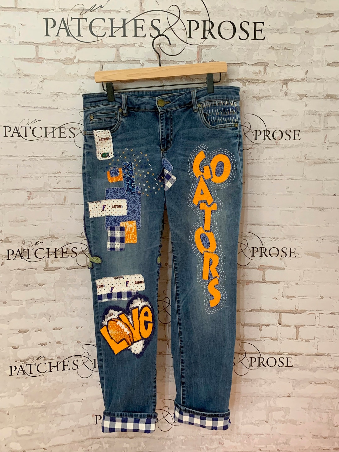Custom Designed Florida Gator Jeans Etsy