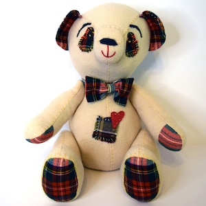 Handmade Teddy Bear–Made From Upcycled Materials