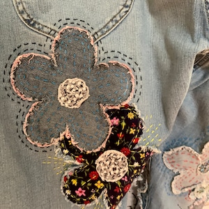 Floral Patch Light Denim Jeans 0-24W