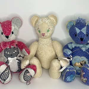 Memory Bear Made from Your Loved Ones Clothing
