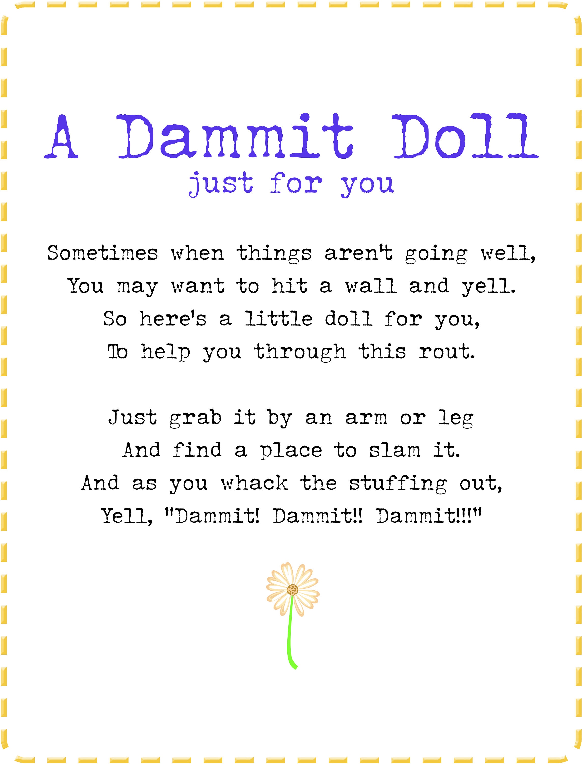 Dammit Doll - Awesome Brooklyn