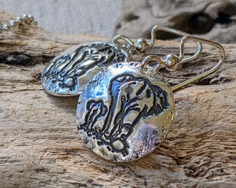 Fine Silver Elephant Earrings: Mother and Baby Jewelry