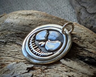 Nightmare Before Christmas Jack Skellington Fine Silver Pendant Necklace