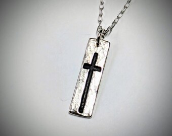 Pendentif Croix En Argent Sterling 925 Avec Améthyste Verte (prasiolite) Poire - Pierre Naturelle - Cadeau Anniversaire, Noël
