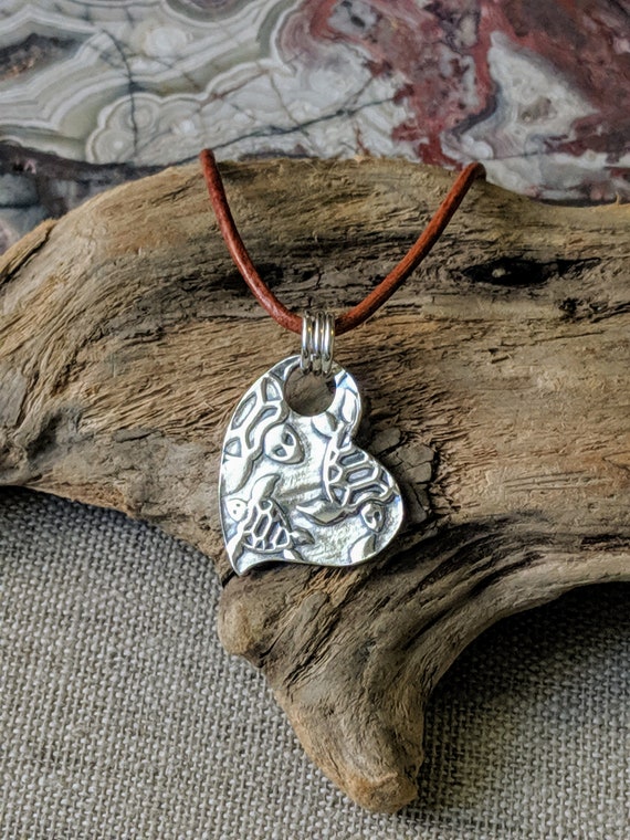 Turtle heart necklace sale