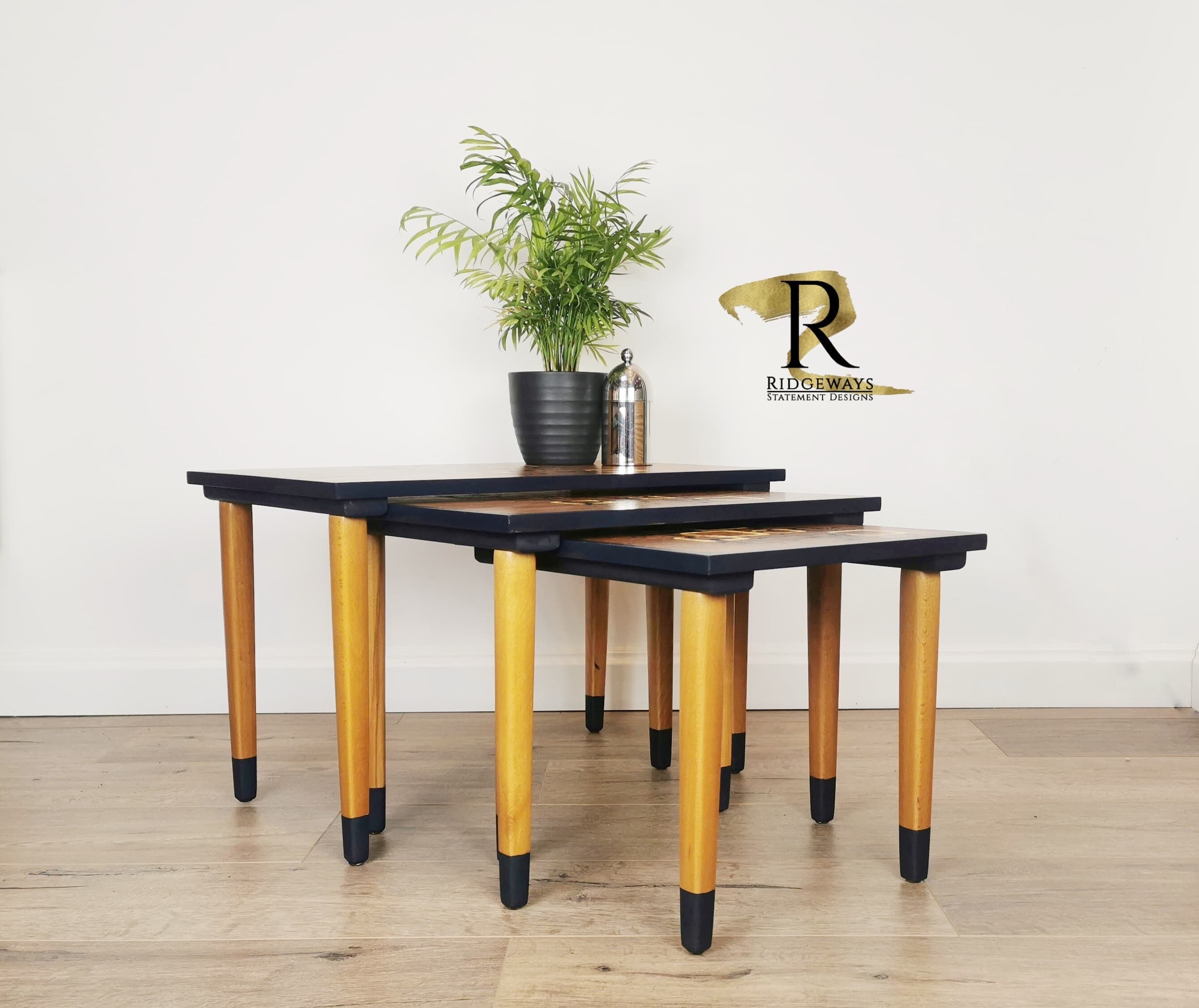 Nesting Tables Coffee Table Mid Century Retro MCM Etsy UK