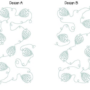 Pine Cones Edge-to-Edge Quilting Design