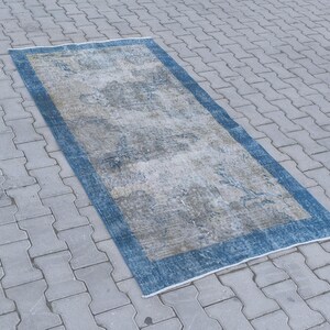 4x6 Natural Rug, Vintage Rug, Turkish Rug, Anatolian, Antique, Hand-Made, Wool, Bohemian, Oushak, Kilim - Free Shipping - Size; 3.7x6.3ft.