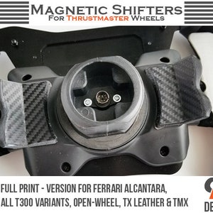 Magnetic Tactile Shifter Mod Full Print For Thrustmaster Wheels Ferrari Alcantara, All T300 Variants, Open-Wheel, TX Leather, TMX & T150 zdjęcie 1