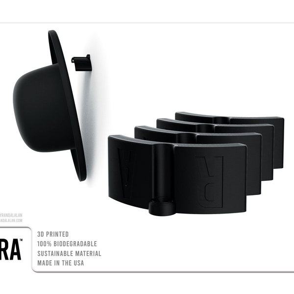 Hattkrokar - - Vägghatthållare - 3D-utskrivet - Hållbara material