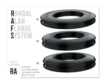 Flange - NEW Upturn - Any size Available - 3D Printed - 100% BIODEGRADABLE