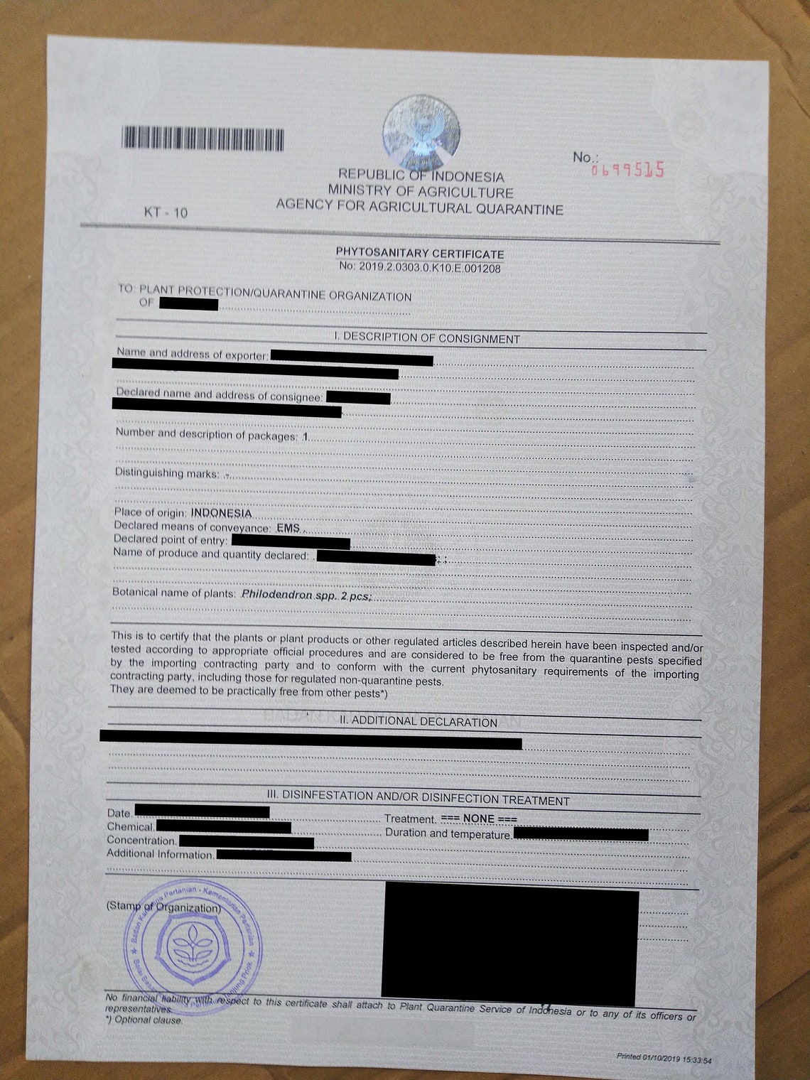 Phytosanitary Certificate  Etsy
